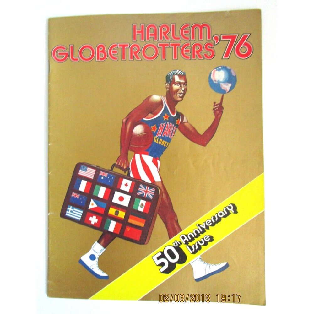 Vintage Magazine - Harlem Globetrotters'76 50th Anniversary Issue - RARE Sports